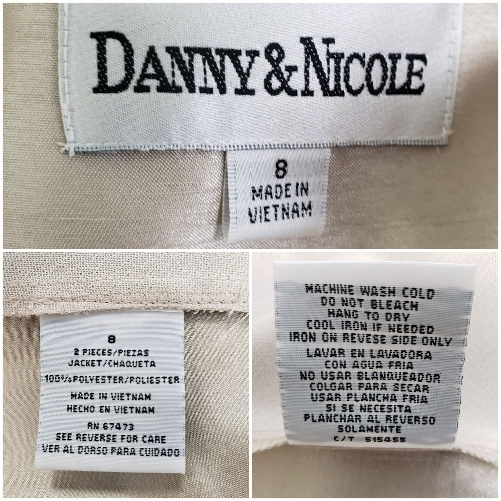 Danny & Nicole 2 Piece Dress & Jacket 8 EUC - Picture 9 of 15